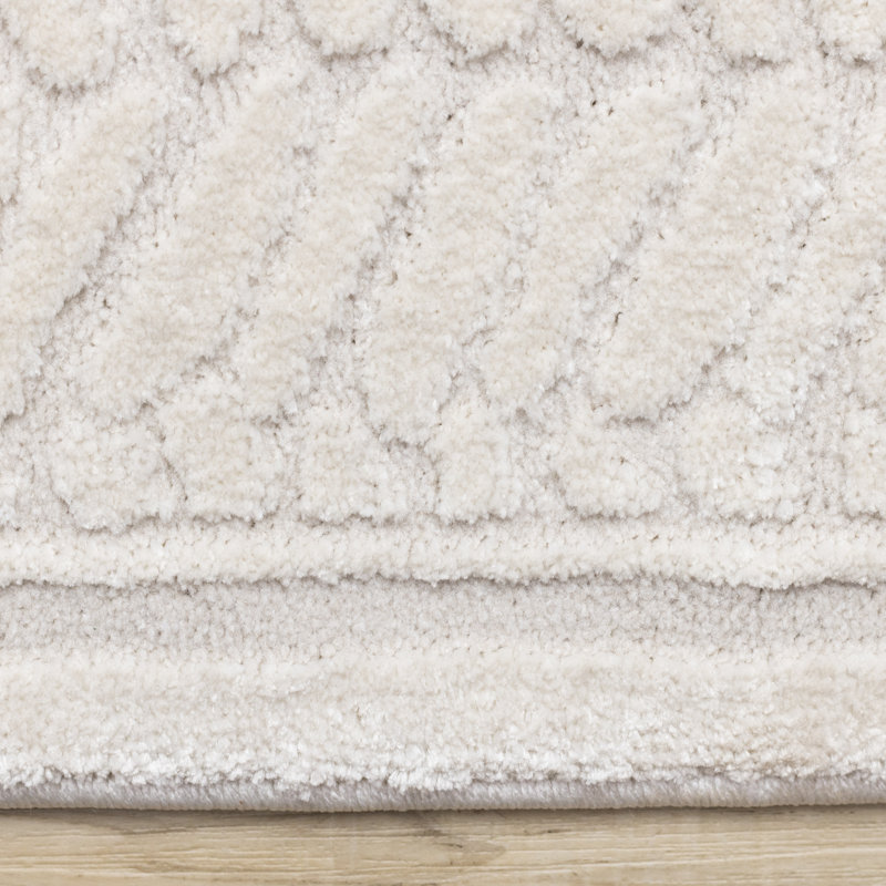 Tapis intérieur crème Dimassino, Rectangle 5 pi 3 po x 7 pi 7 po