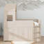Lit mezzanine simple, structure de lit mezzanine basse en bois avec tiroirs de rangement, armoires, tablettes et bureau rétractable-1445368398