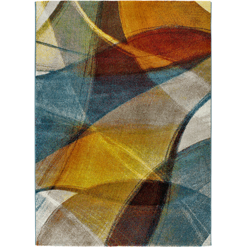 Baskette Geometric Area Rug, Rectangle 140 x 200cm
