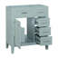 Meuble-lavabo de 30 po sans lavabo, base d'armoire seulement, armoire de salle de bain avec tiroirs, structure solide et panneau de fibres à densité moyenne, vert-496596585