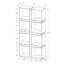 Étagère à livres, bibliothèque à 5 niveaux, 8 tablettes de style cube