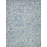 Exquisite Rugs Naturals Handmade Hand-Tufted New Zealand Wool On Canvas Blue/Ivory Area Rug