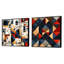 Daejion - Ensemble de 2 collages de formes carrées abstraites-101845072-101845076