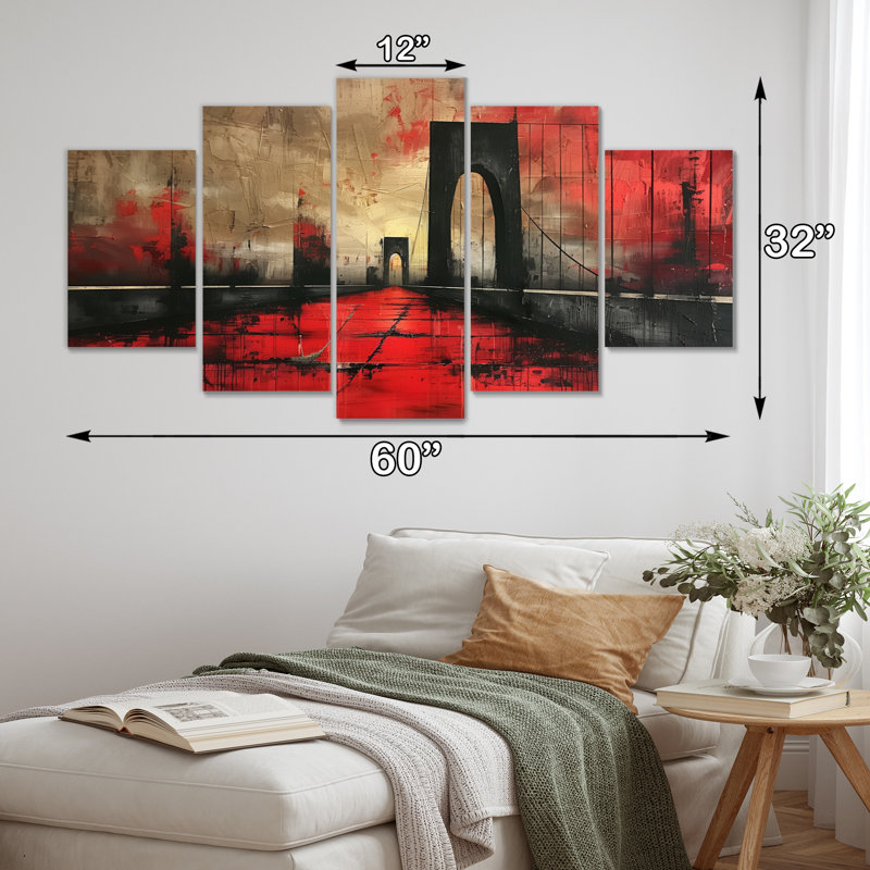 «Black Bridge», art mural noir