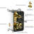 Wall Mounted Shower System In Matte Black With Waterfall Tub Spout For Happy Bath Experience Featuring Hue & Spout, Square Rain Head-127368474