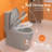 Compact One Piece Toilet 12" Rough-in, Elongated Toilet with Comfort Chair Seat ADA Height 17.1", Dual Flush 1.1/1.6 GPF & MAP 1000g, Space Saver Design(Seat Included)-107232113