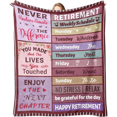 Retirement Gift for Woman, Retirement Blanket for Women, Funny Retired Gifts for Women Mom, Nurse, Teacher,Coworkers, Retired Blanket 30"x40"