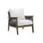 4-Piece Acacia Wooden Patio Conversation Set With Thick Cushions & Matching Coffee Table