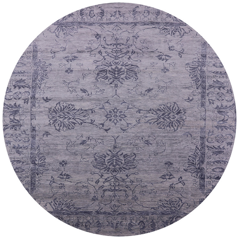 Tapis oriental gris Lizeth, Rond 5 pi
