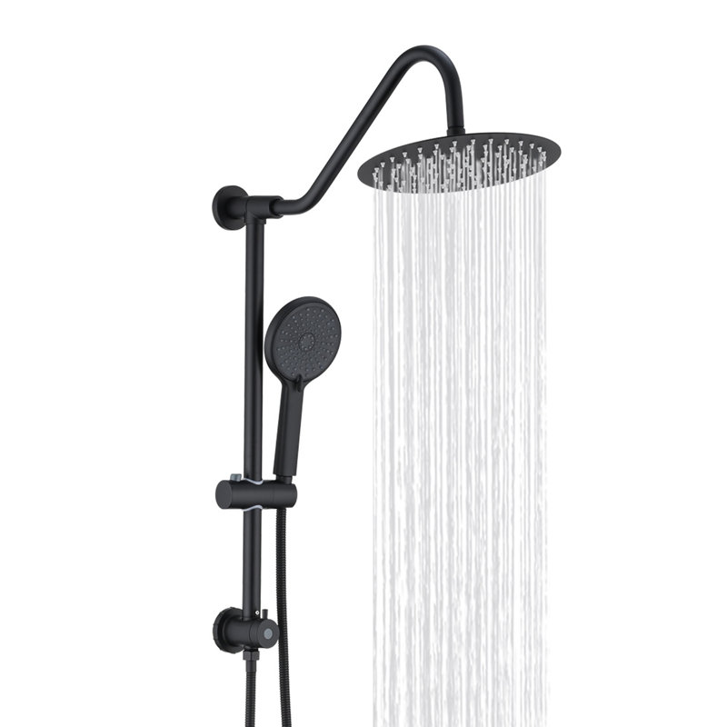 Shower System with Rain Shower Head and Handheld Shower