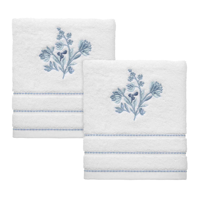 Izod Mystic Floral 100% Cotton Midweight Hand Towel