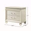 Table de chevet avec 2 tiroirs Crystal and Mirror Accents