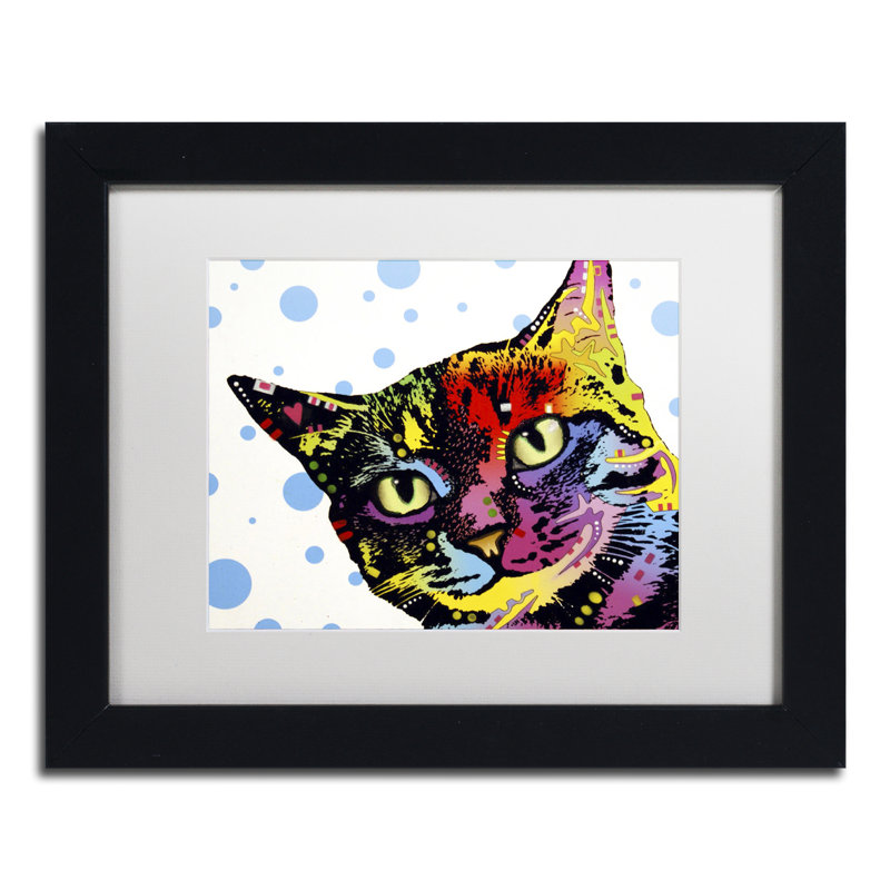 « the pop cat », impression sur toile encadrée, H 11 po x l 14 po x P 0,5 po