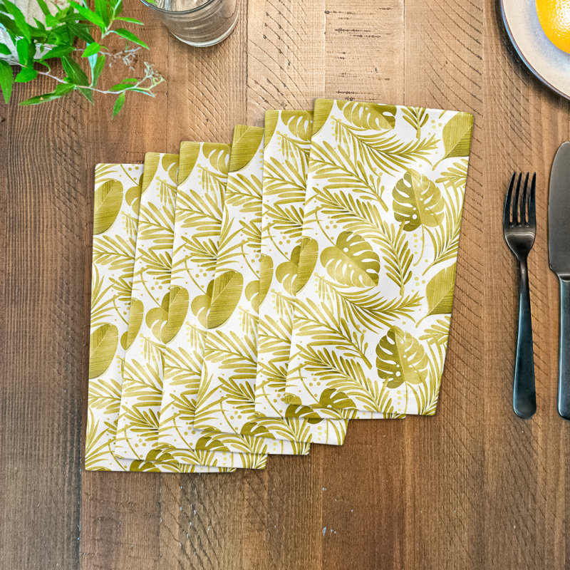Serviette 10 "Finnegan Coastal Leaves