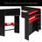 Full Size Wood Bunk Bed With Height-Adjustable Desk,Wardrobe,Ample Storage Space,And RGB Light-1409898029