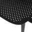 Chaise d'extérieur en polypropylène noir pour l'extérieur