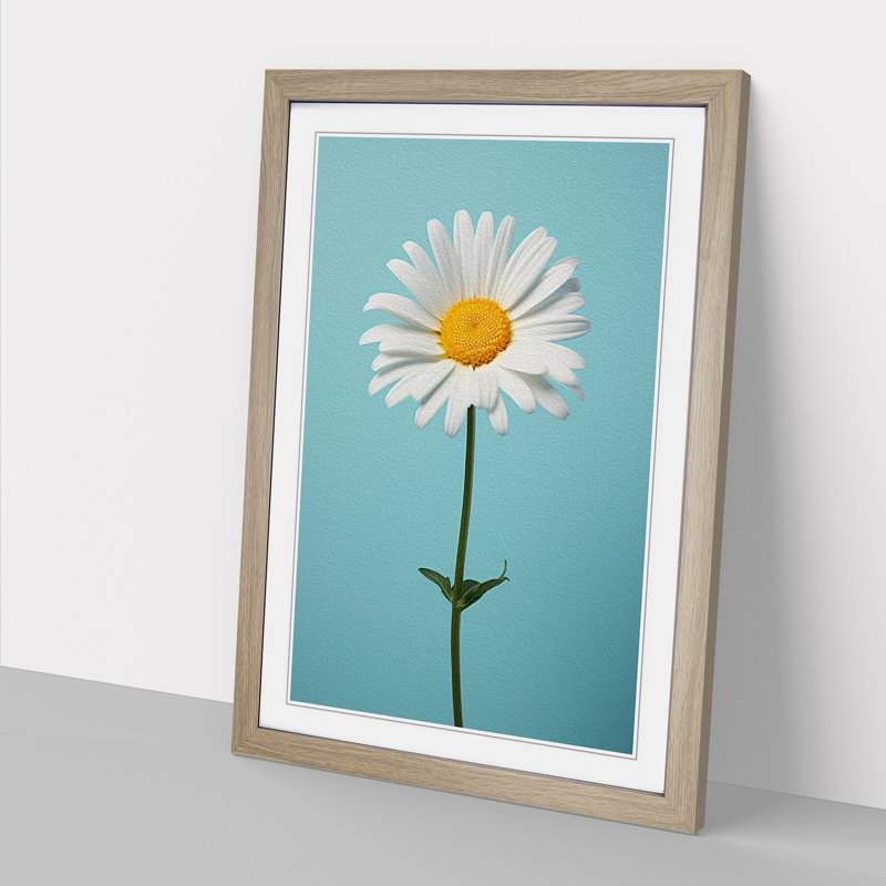 Single Picture Frame Print on Wood, 46cm H x 34cm W, Oak Framed