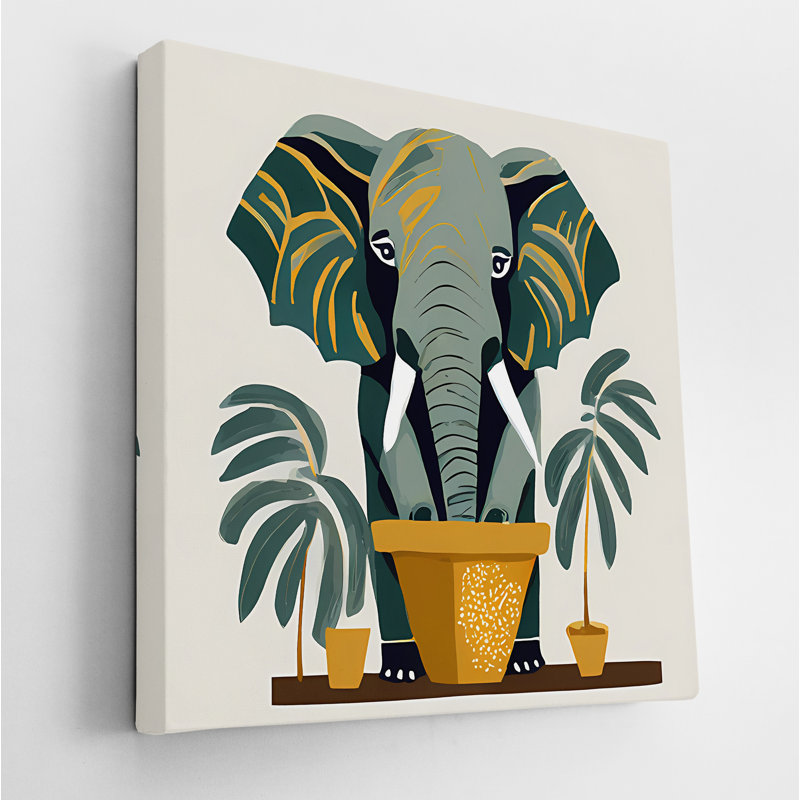 Elephant Plant, 24" H x 24" W