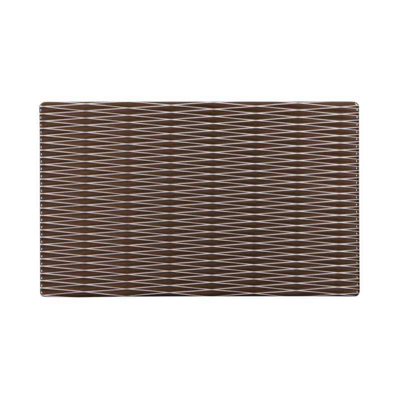 Elite Global Solutions Melamine Tray, 0.75" H x 10.5" W x 6.38" D, White/Chocolate Decal