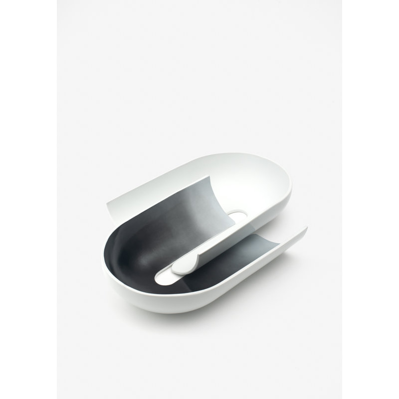 Nexus Porcelain Fruit Bowl, Black/White