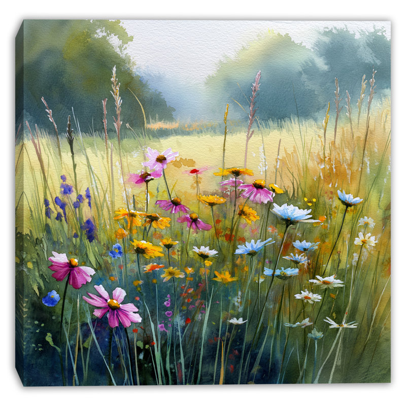 Art mural sur toile matin matin clair, H 20 po x l 20 po x P 1,5 po