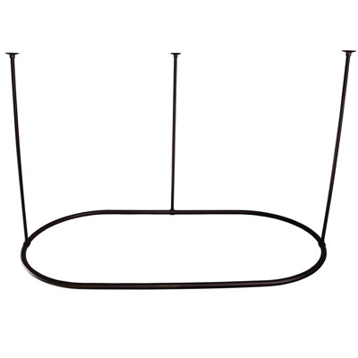 48'' Oval Shaped Shower Curtain Rod