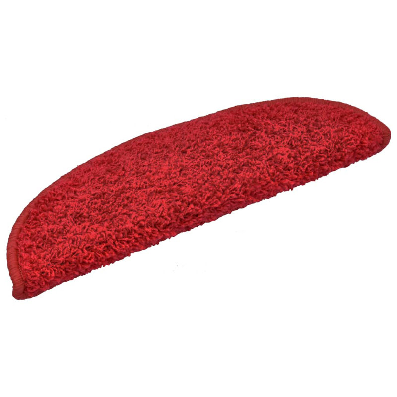 Carpet Stair Treads Red 56x17x3 cm