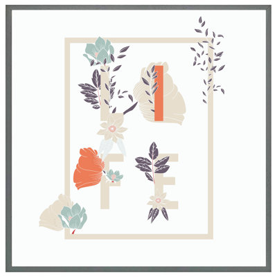 Arven Life & Flowers 1 Piece Single Picture Frame Wall Art