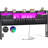 King Size Headboard with Drawer Storage and RGB LED Light, King Upholstered Headboard