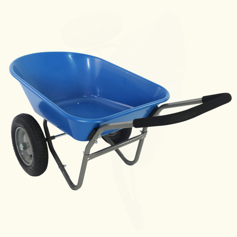 Chariot à deux roues pour jardin Blue Wheel 15 pouces WB189BL