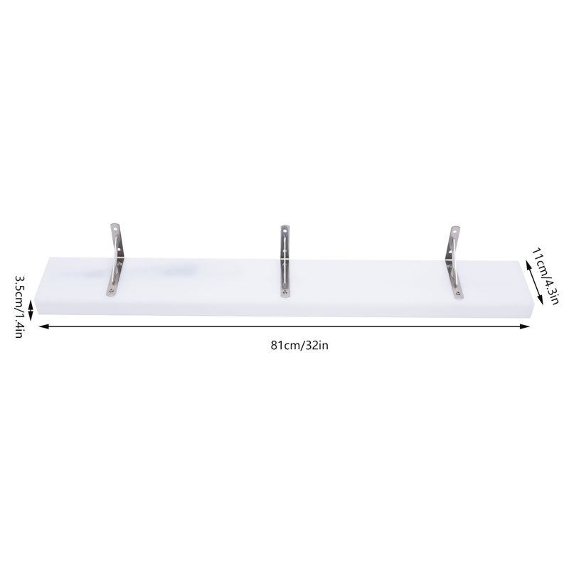 Bennye 32'' LED Wall Mounted Bottle Display Open Shelving Wine Bottle Rack