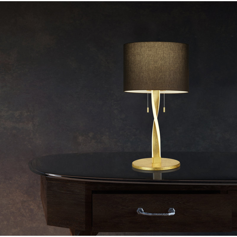 Icarus Metal Table Lamp, Black, Gold