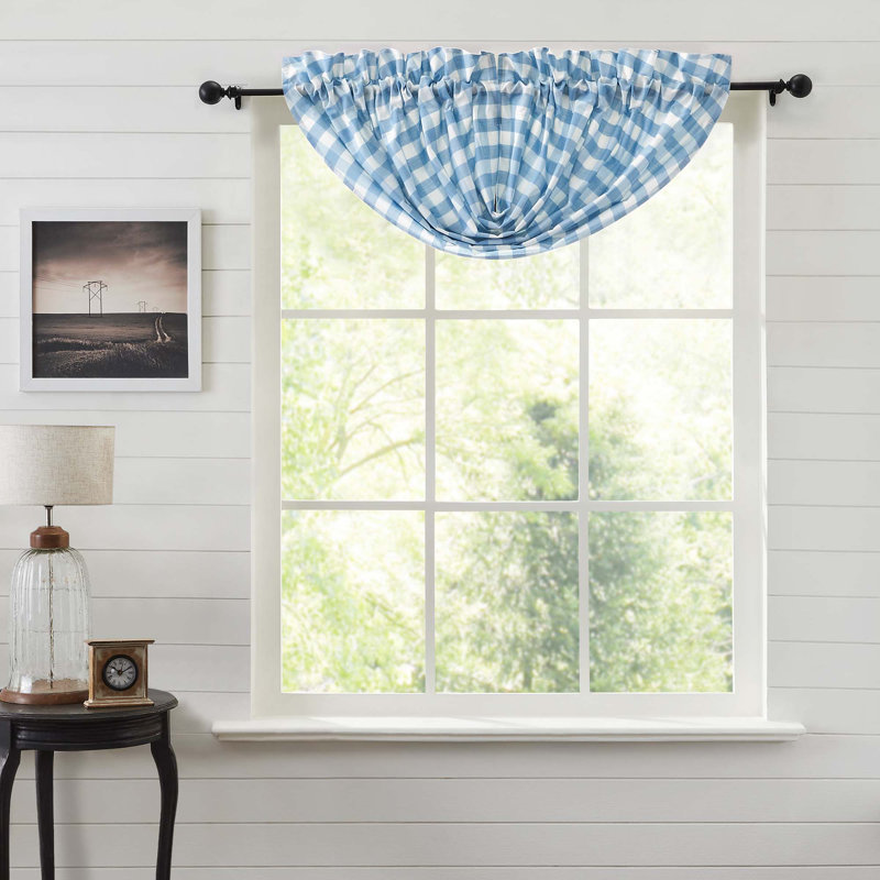 Cantonnière 60 po Annie, Bleu gris