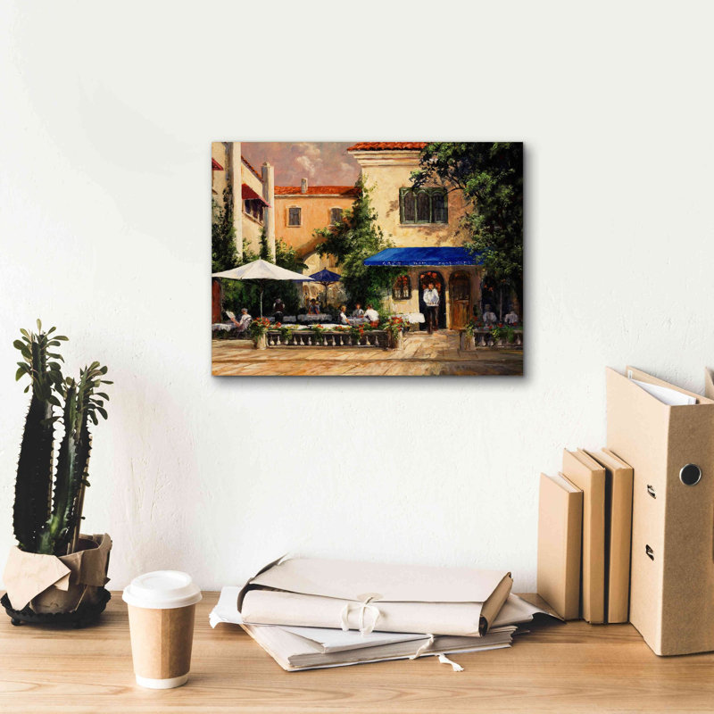 «Café Bar» par Art Fronckowiak, estampe numérique sur toile