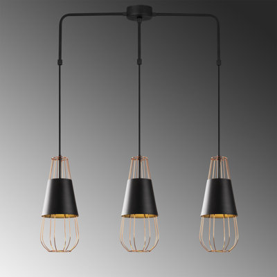 3 - Light Black Kitchen Island Pendant