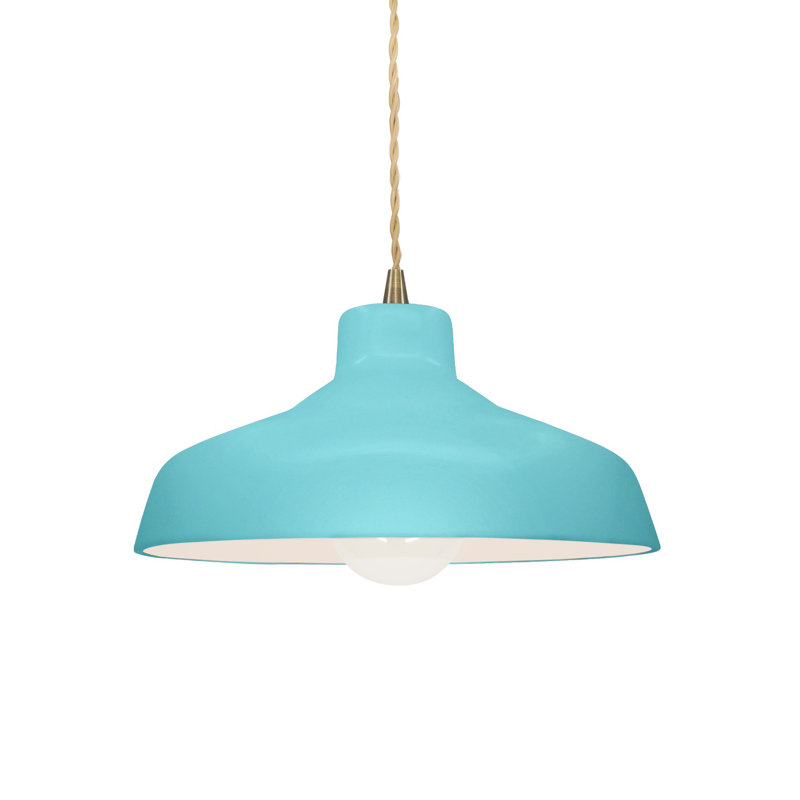 Gela 1 - Light Dome Pendant, Antique Brass, 5.75" H x 11.5" W x 11.5" D