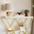 Industrial 3-Tier Entryway Table with X-Shaped Metal Frame - Warm Rustic Vintage Wood Tone. Double  Frames with 2 Shelves. Versatile for Living Room or Hallway-1675743539-1675743548