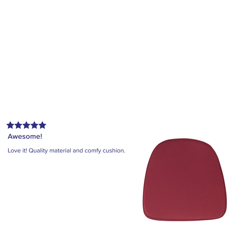 Burgundy Fabric Chiavari Chair Seat Cushion