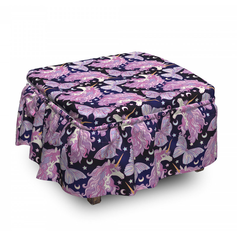 Housse pour repose-pieds papillon stars moons