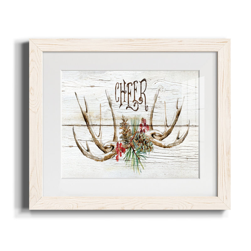 Rustic Cheer - reproduction de cadre photo sur papier, Papier blanc, H 20 po x l 17 po x P 1,5 po