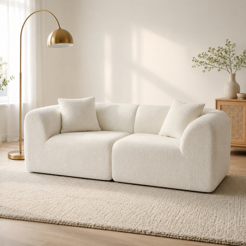 Canapé moderne 2 places, Beige