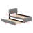 Upholstered Platform Bed With Trundle