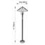 Feroz 156cm Black Traditional Floor Lamp