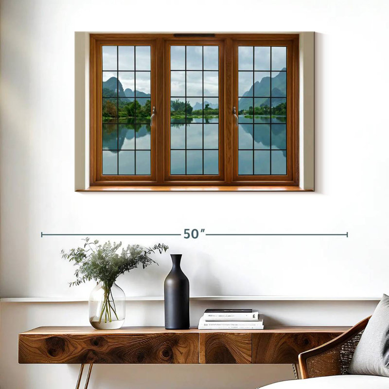Lilie Window Pane, 26" H x 39" W