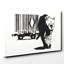 Banksy Barcode Graffiti - Wrapped Canvas-19090365