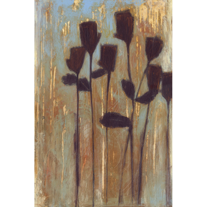 Rustic Blooms I by Norman Wyatt Jr. - Wrapped Canvas Art Prints, 46cm H x 30cm W
