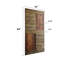 Porte de grange coulissante en bois de pin naturel 84 po H S Series avec quincaillerie d'installation-86863031-69957464