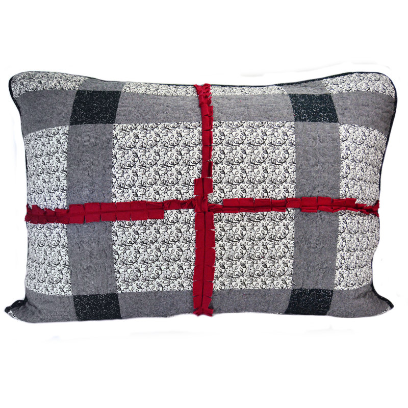 Cotton Striped Quilt Set, King Quilt + 2 King Pillow Shams