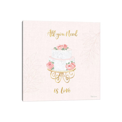 All You Need Is Love IX Pink by Beth Grove - Wrapped Canvas Print