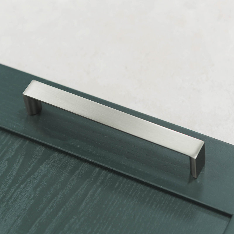 160mm Brushed Nickel Angular D-Bar Handle